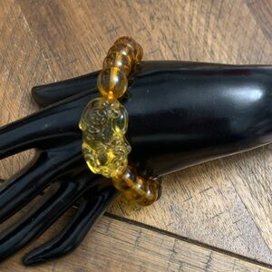 Amber Beaded Bracelet